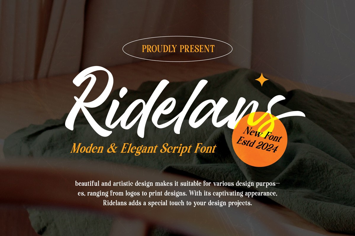 Ridelans Font preview