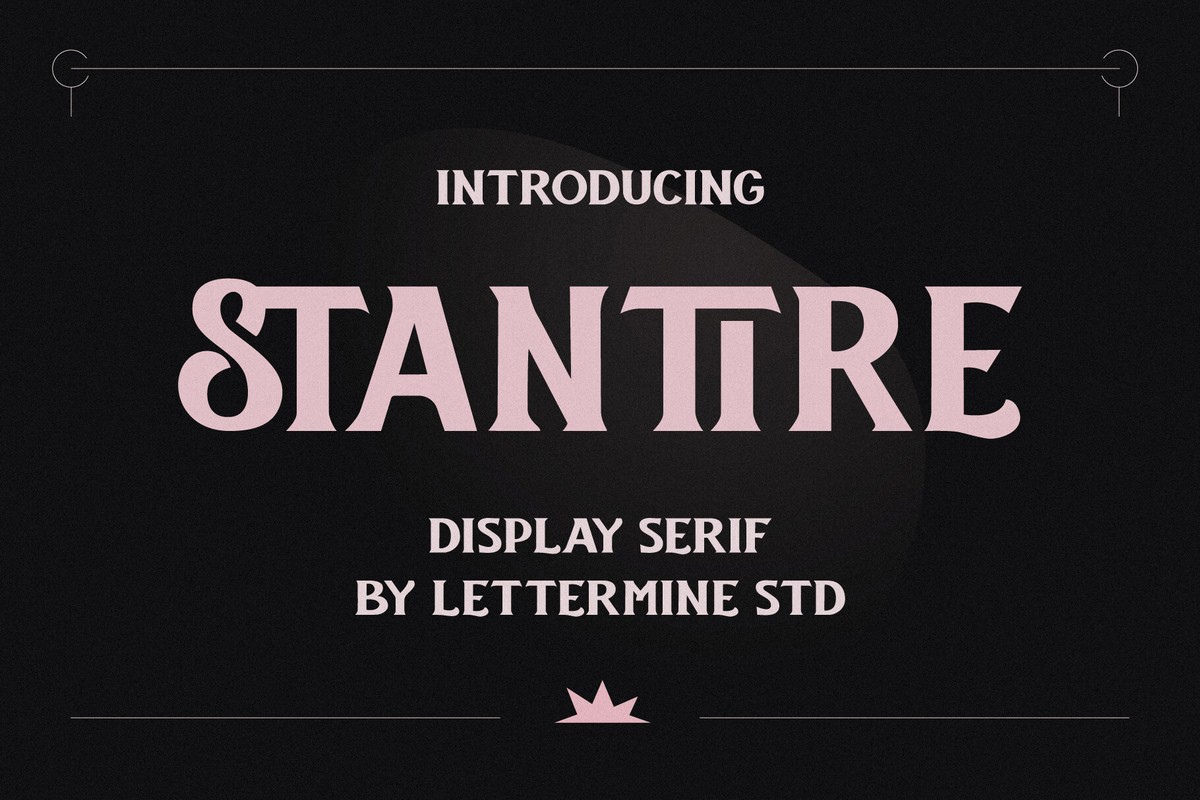 Stantire Regular Font preview