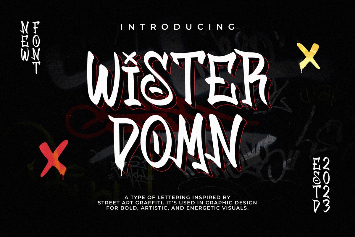 Wister Domn Font preview