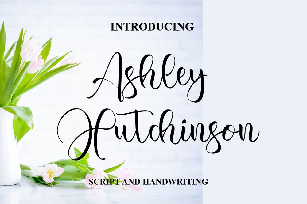 Ashley Hutchinson Font preview