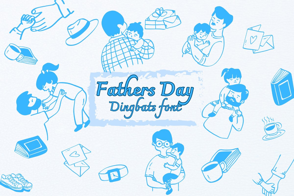 Fathers Day Regular Font preview