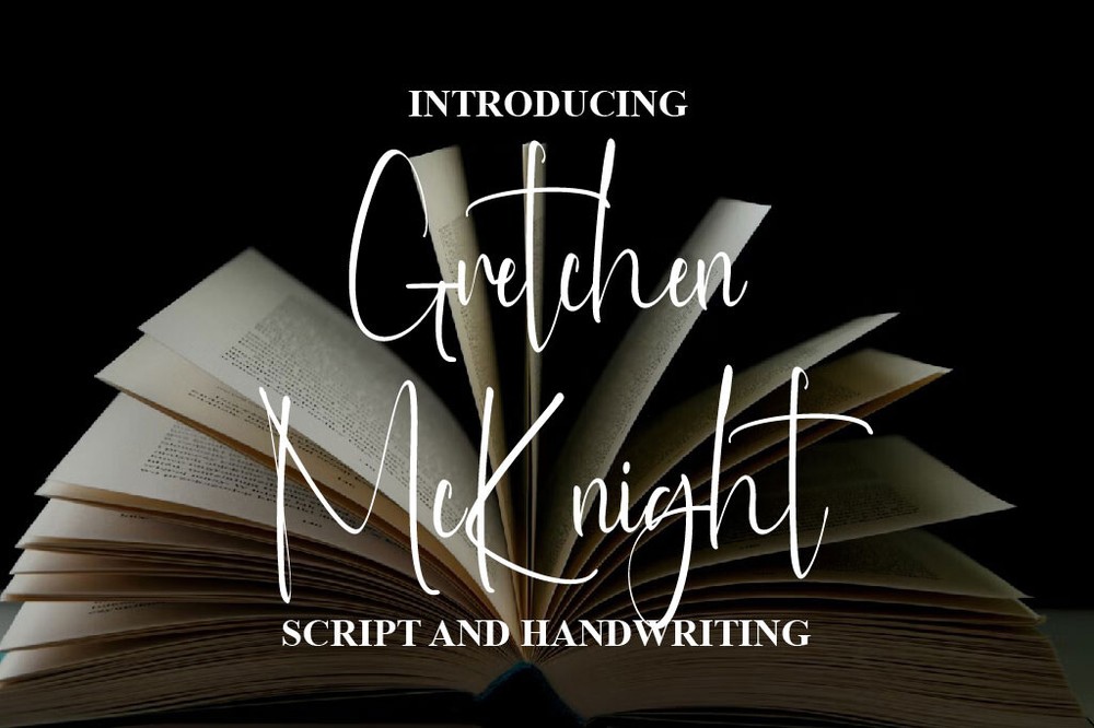 Gretchen McKnight Font preview