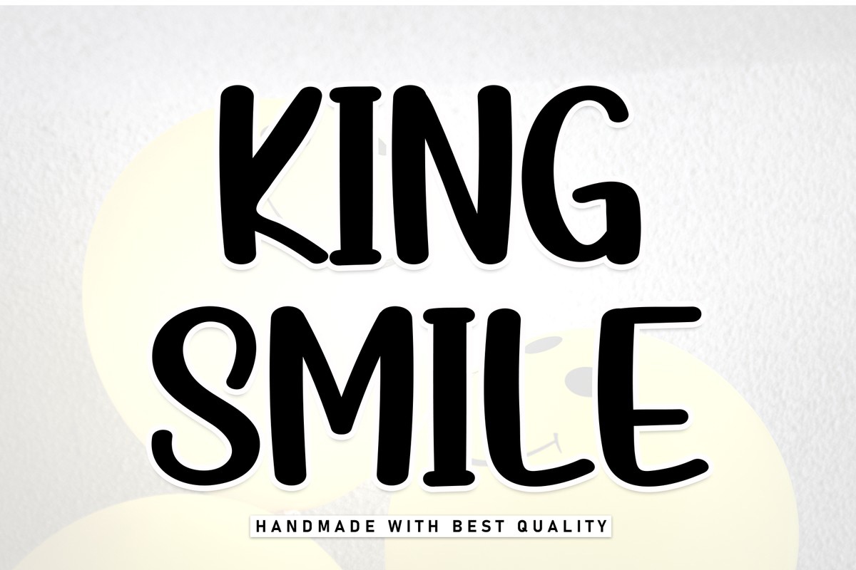 King Smile Font preview
