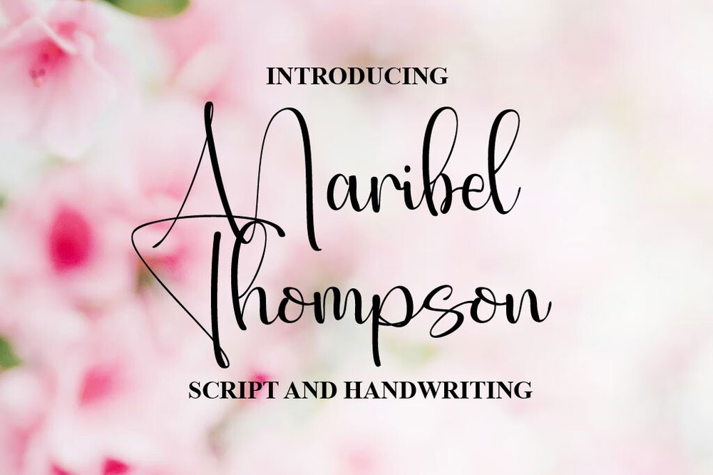 Maribel Thompson Font preview