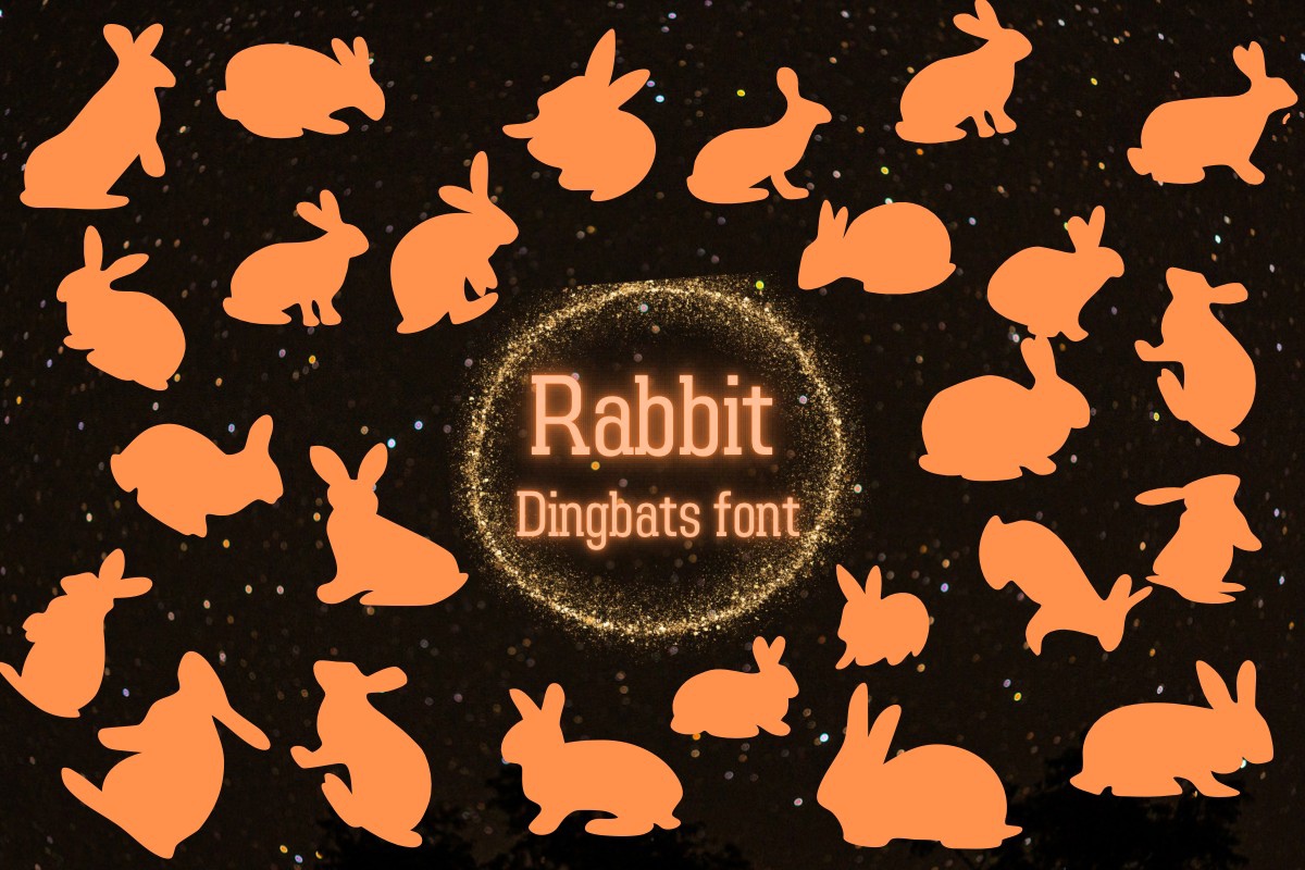 Rabbit Regular Font preview