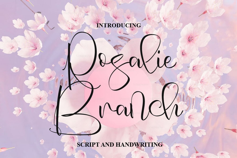 Rosalie Branch Font preview