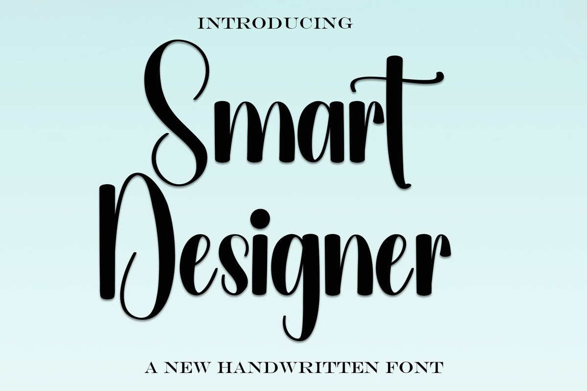 Smart Designer Font preview