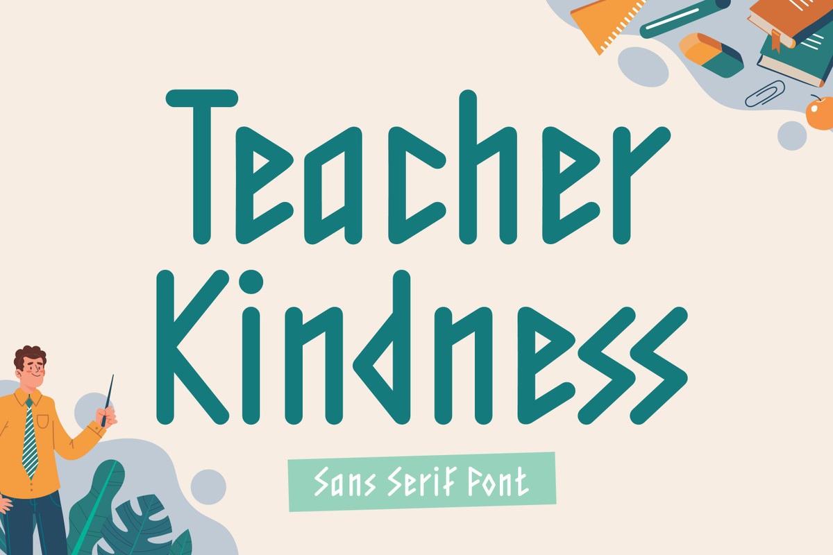 Teacher Kindness Regular Font preview