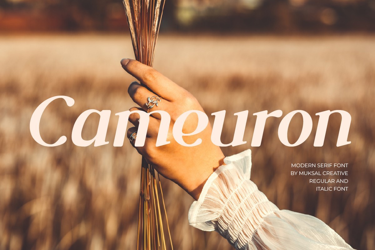 Cameuron Font preview