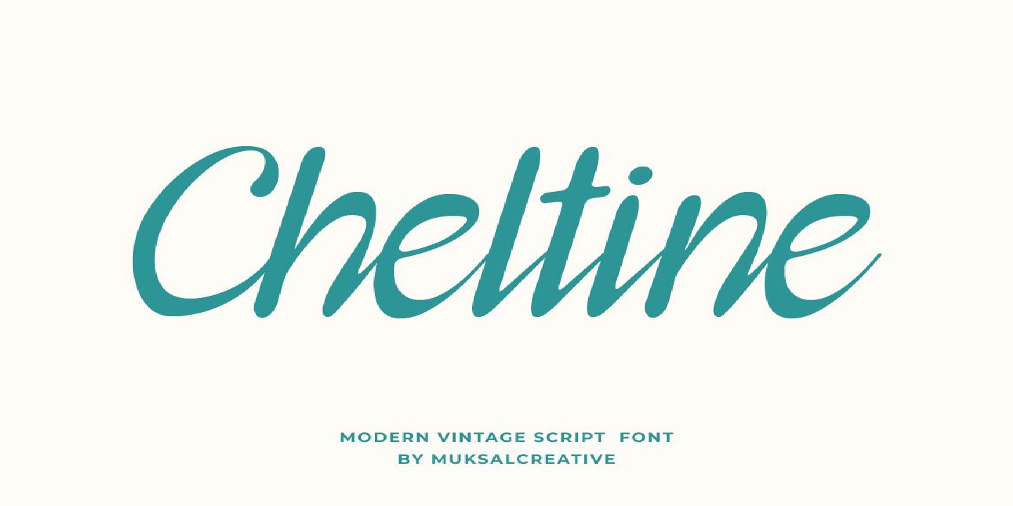 Cheltine Font preview