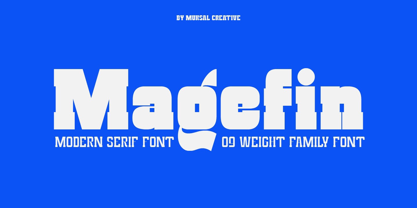 Magefin Font preview