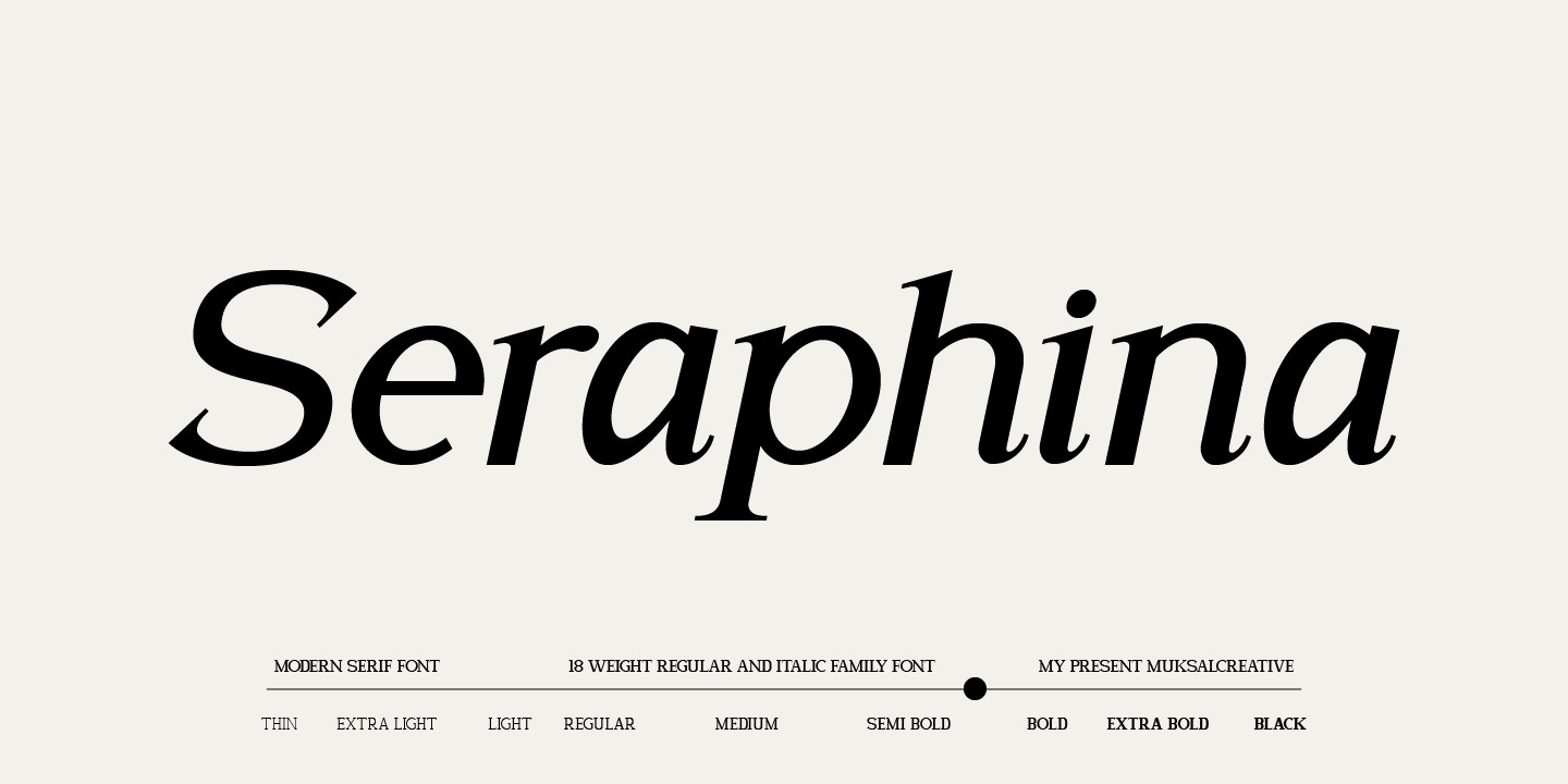 Seraphina Medium Font preview