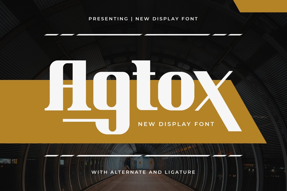 Agtox Regular Font preview