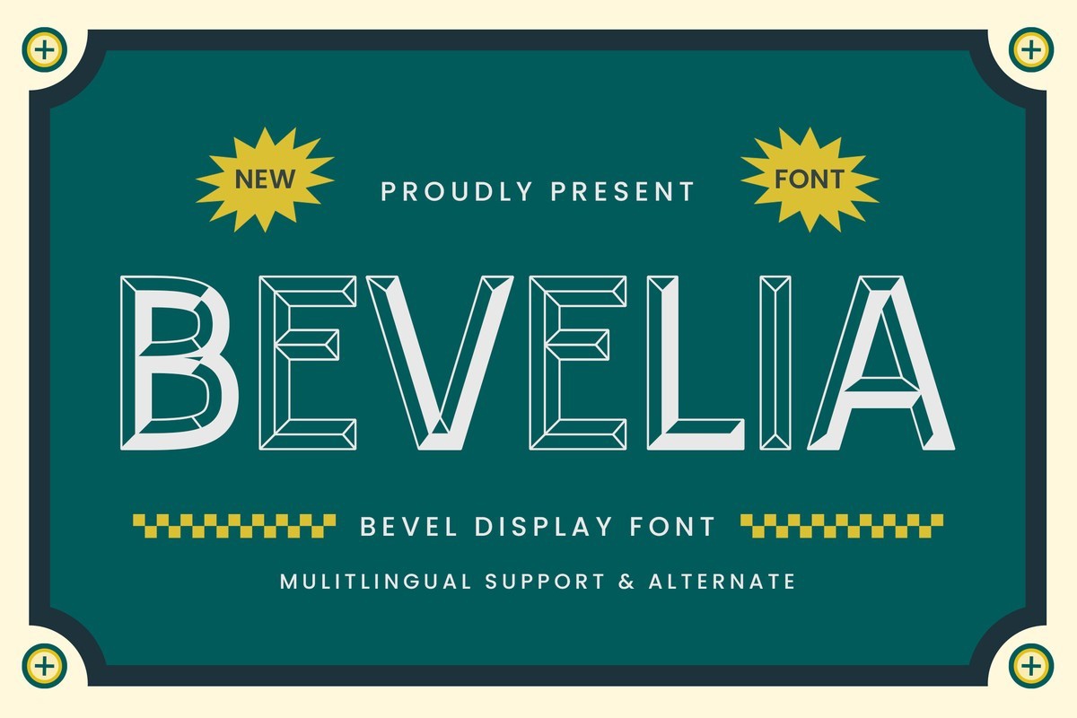 Bevelia Font preview