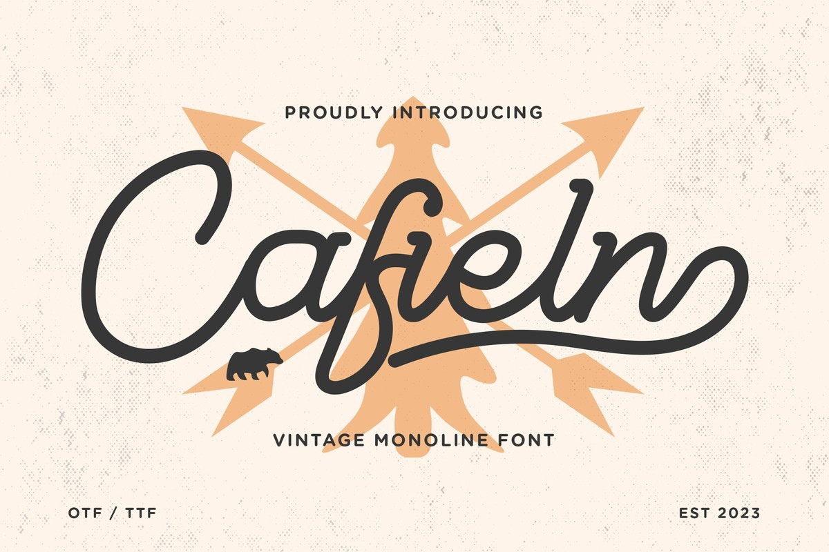 Cafieln Font preview