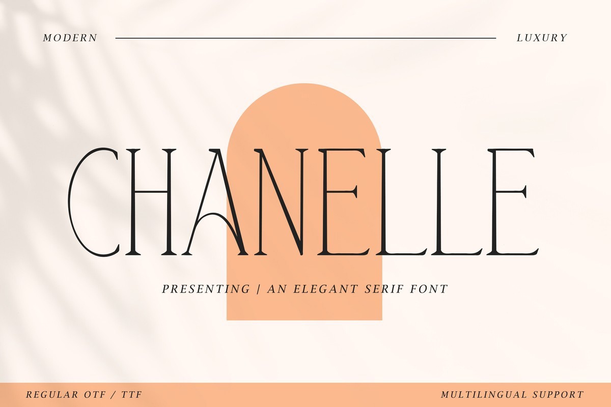 Chanelle Regular Font preview