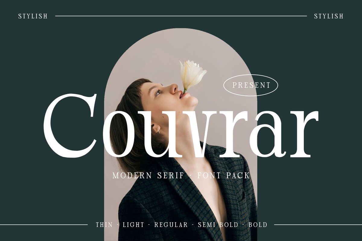 Couvrar Font preview