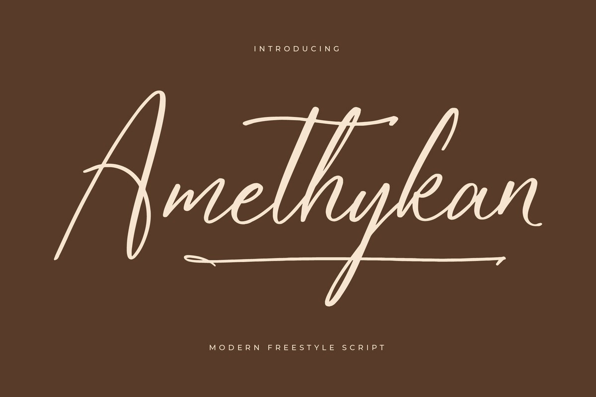 Amethykan Font preview