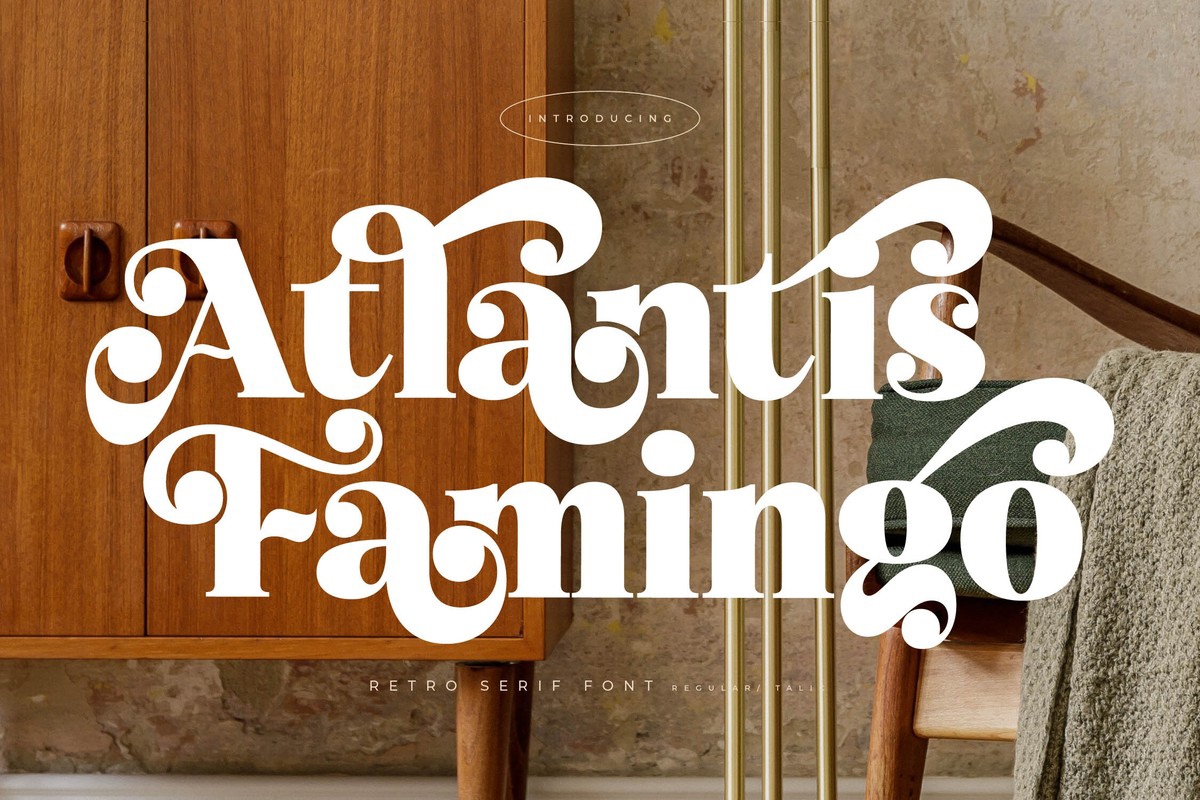 Atlantis Famingo Regular Font preview