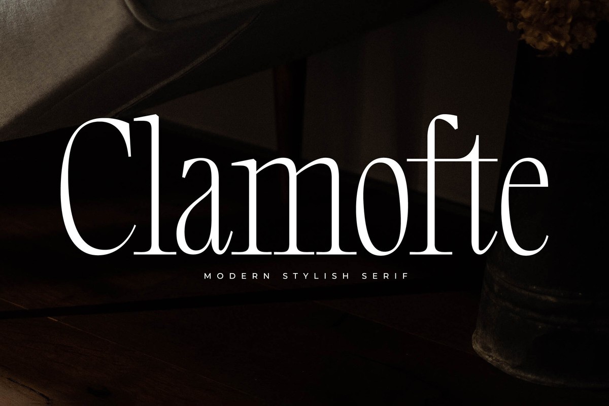 Clamofte Font preview