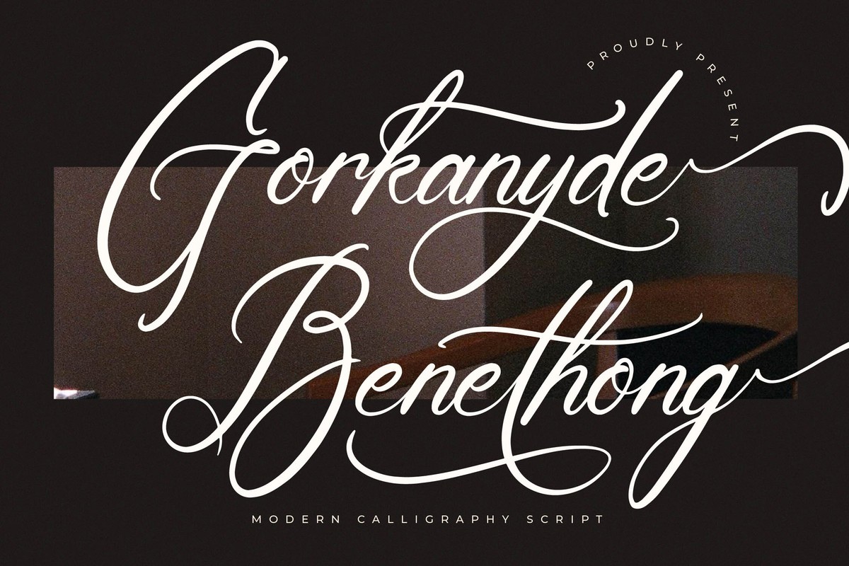 Gorkanyde Benethong Regular Font preview