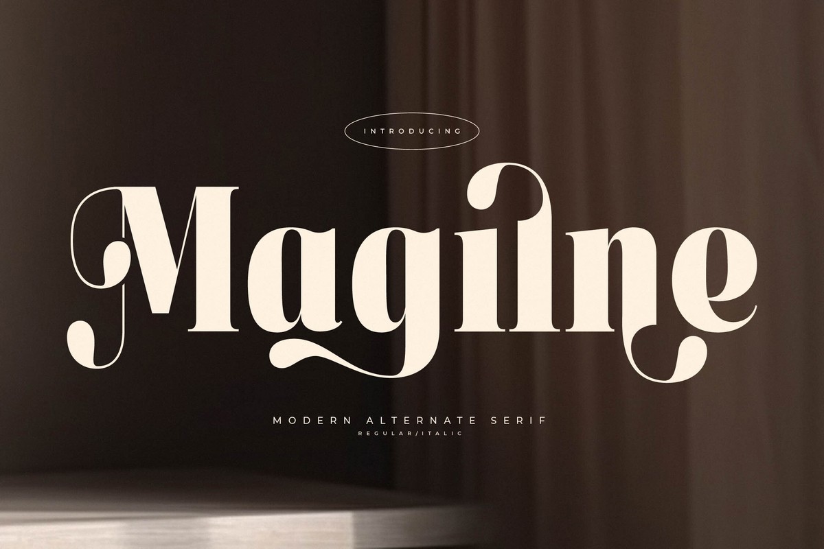 Magilne Italic Font preview