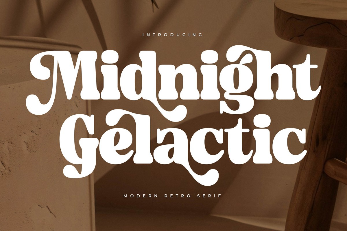 Midnight Gelactic Font preview