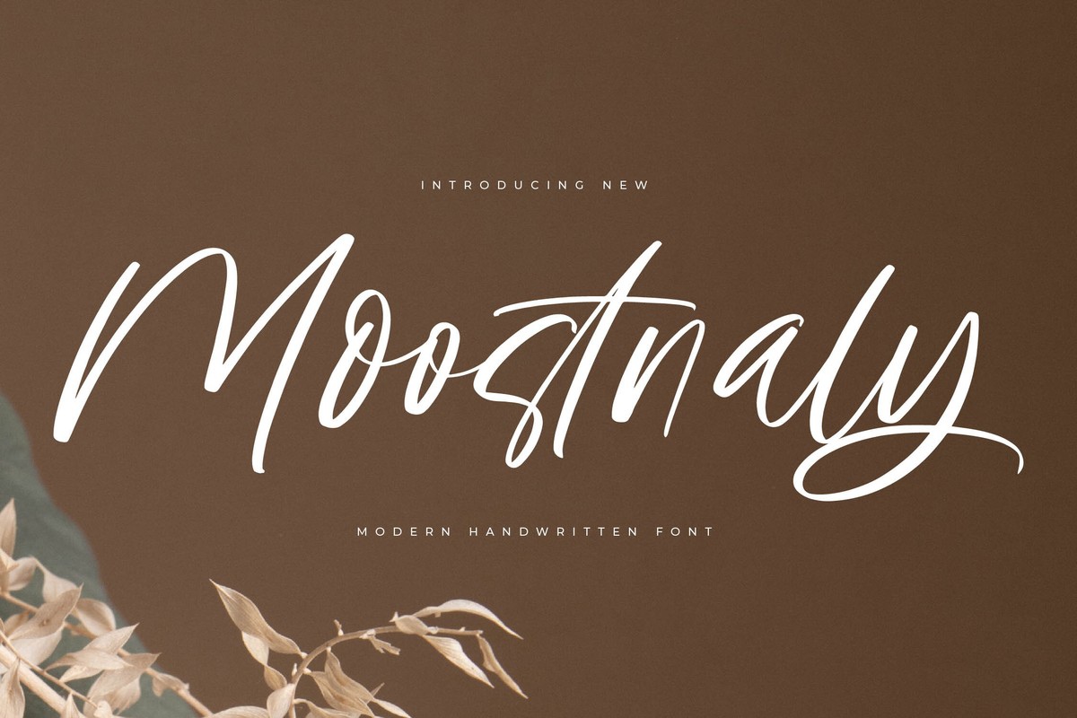 Moostnaly Regular Font preview