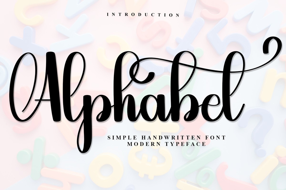 Alphabet Font preview
