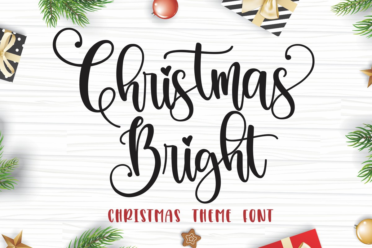 Christmas Bright Font preview