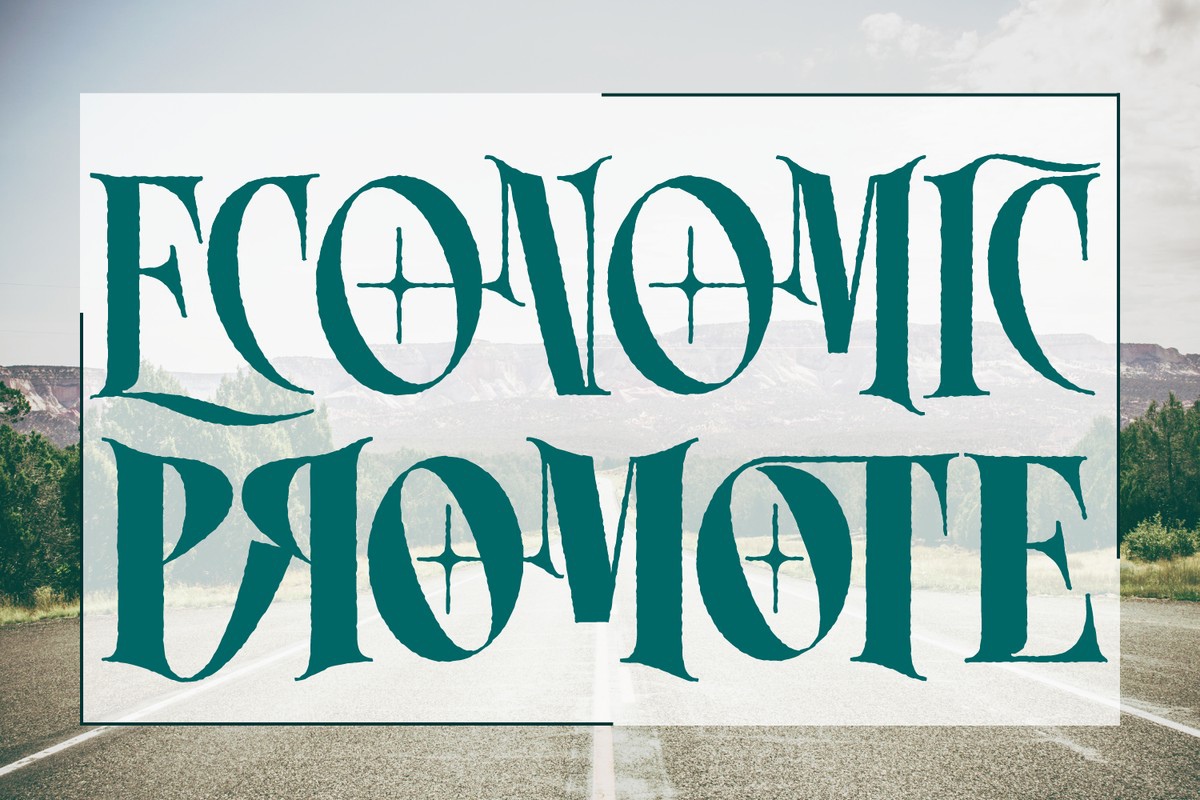 Economic Promote Font preview