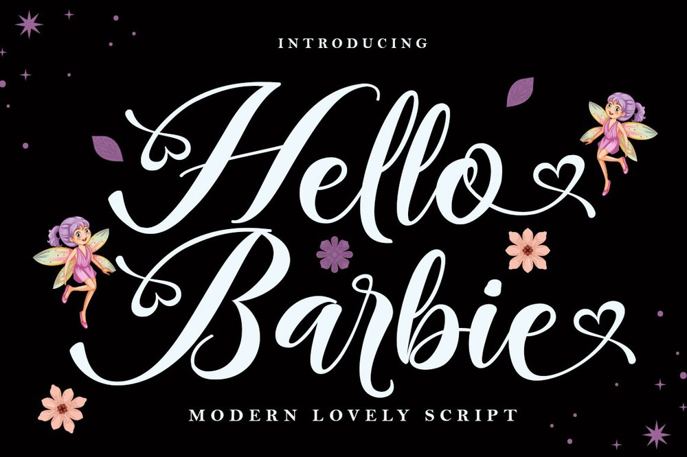 Hello Barbie Script Regular Font preview