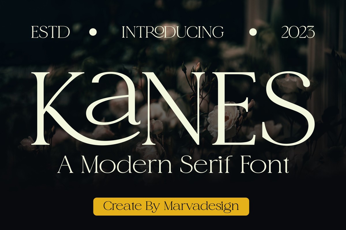 Kanes Regular Font preview