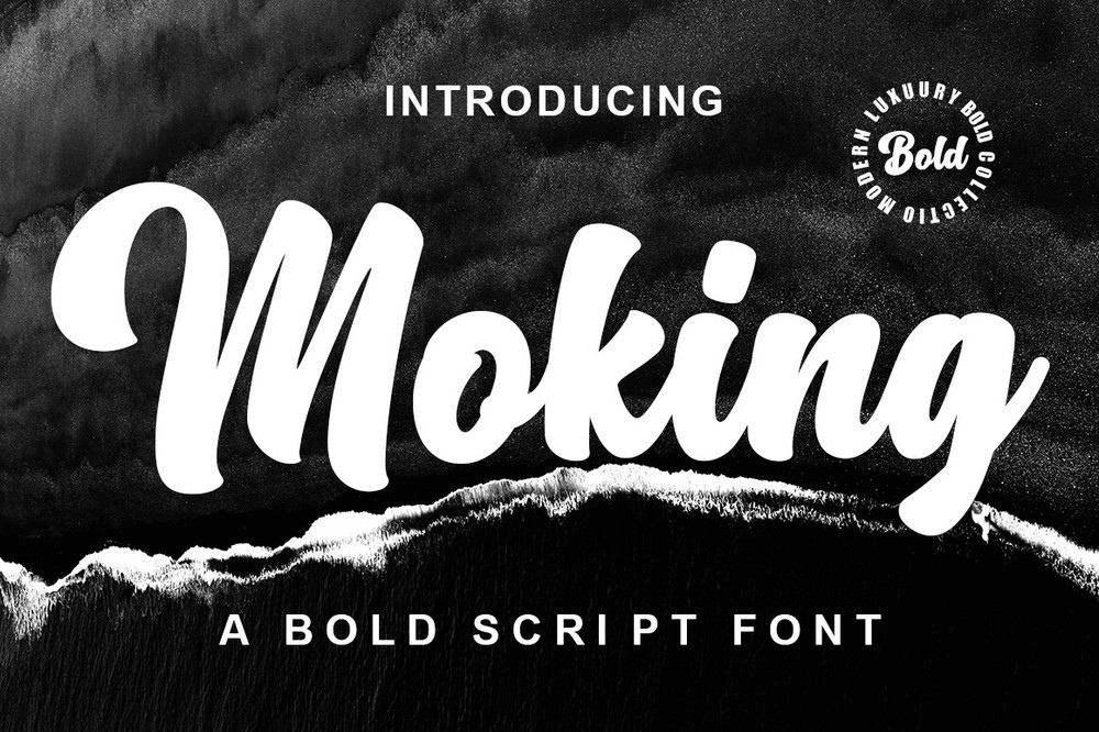 Moking Regular Font preview