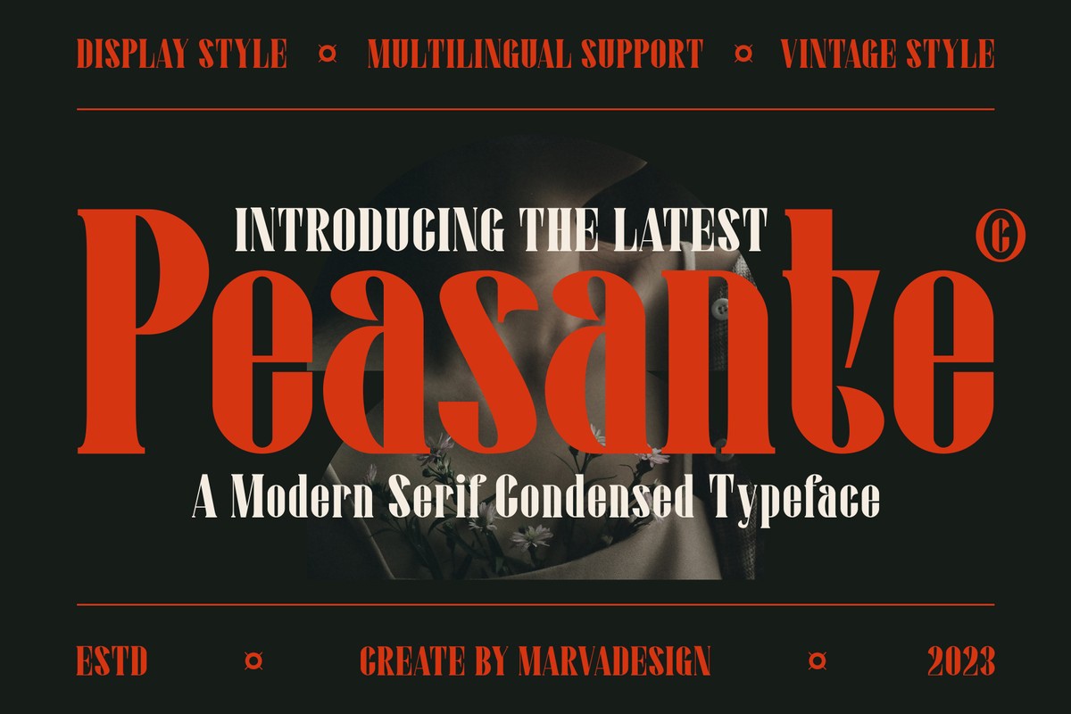 Peasante Regular Font preview