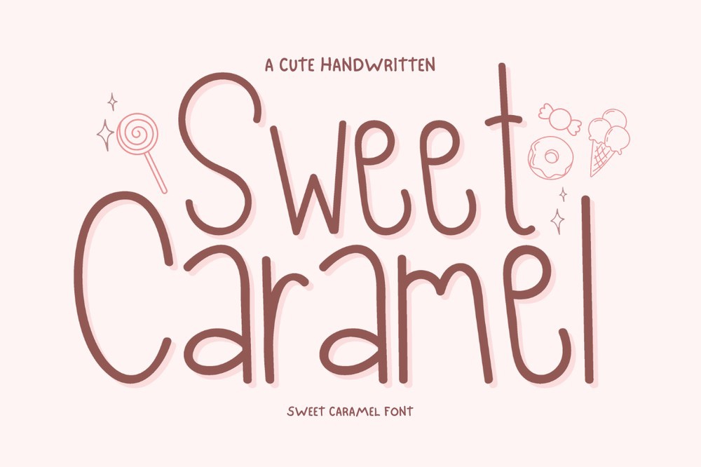 Sweet Caramel Regular Font preview