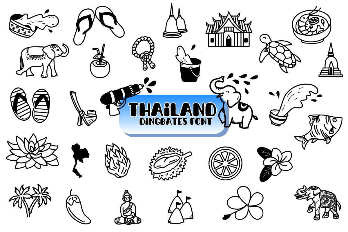 Thailand Regular Font preview