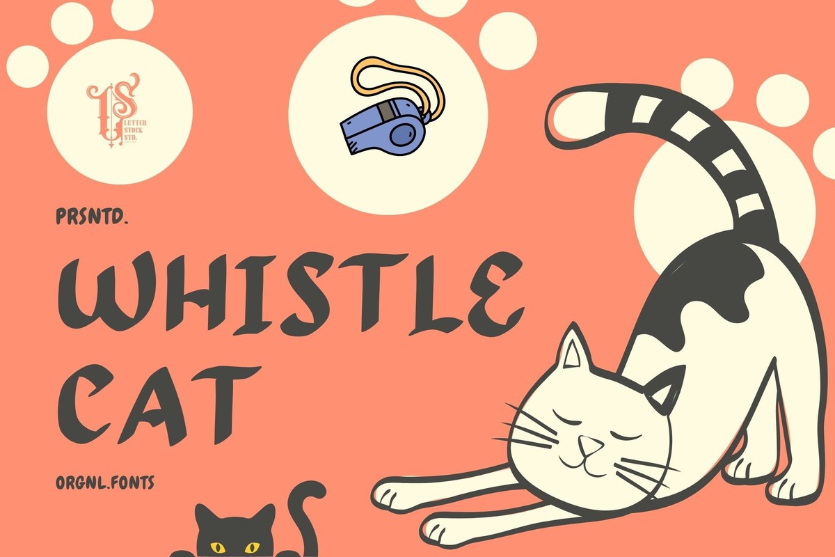 Whistle Cat Font preview