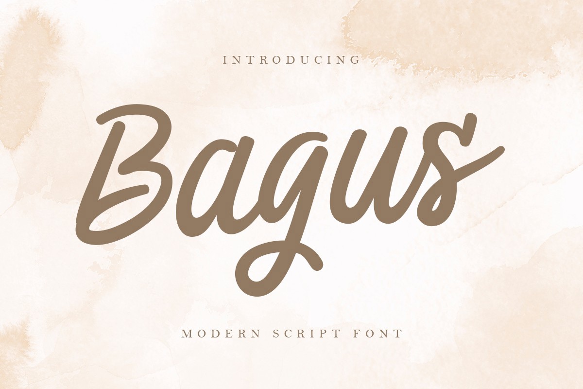 Bagus Font preview