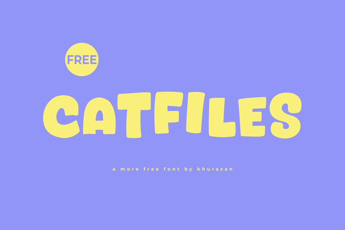 Catfiles Regular Font preview