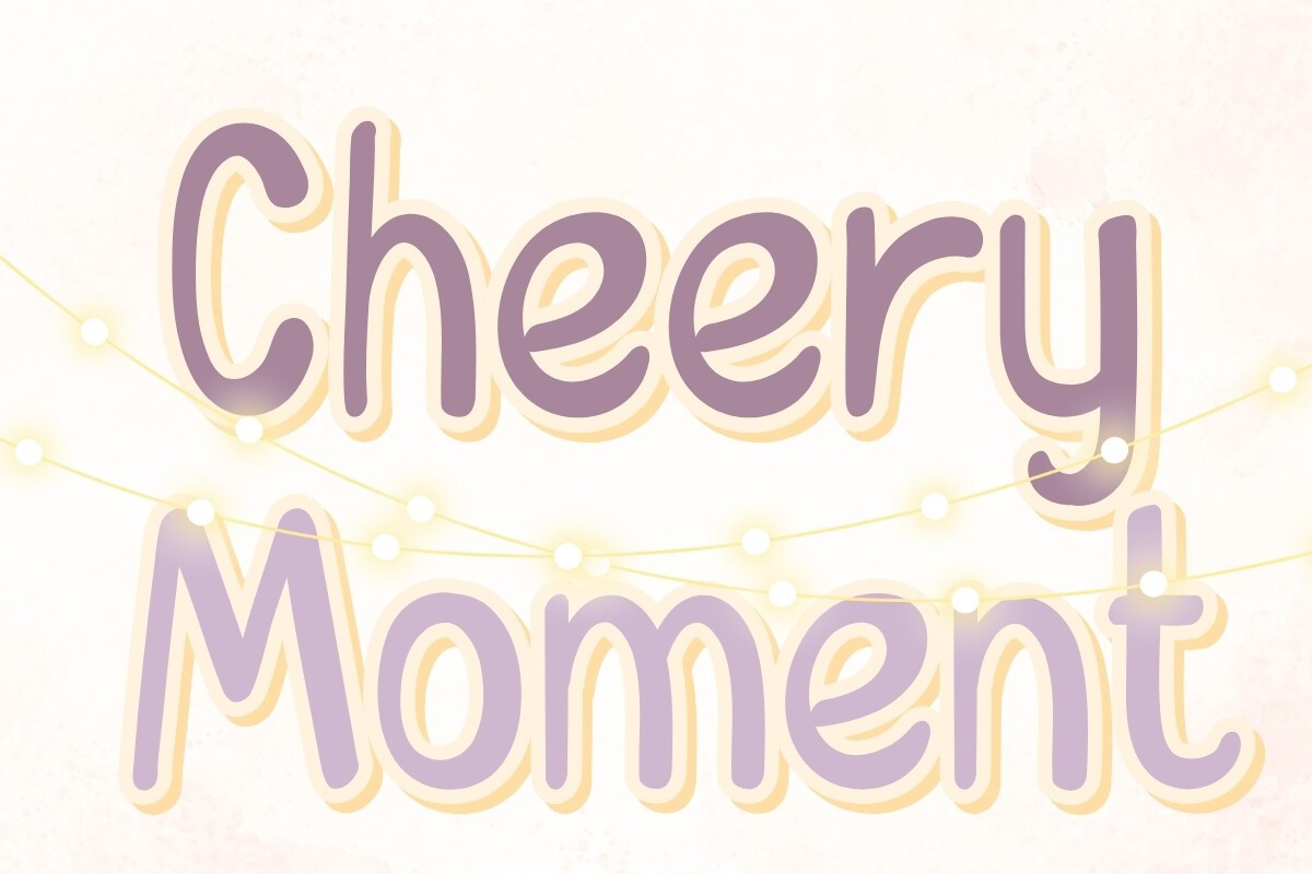 Cheery Moment Regular Font preview