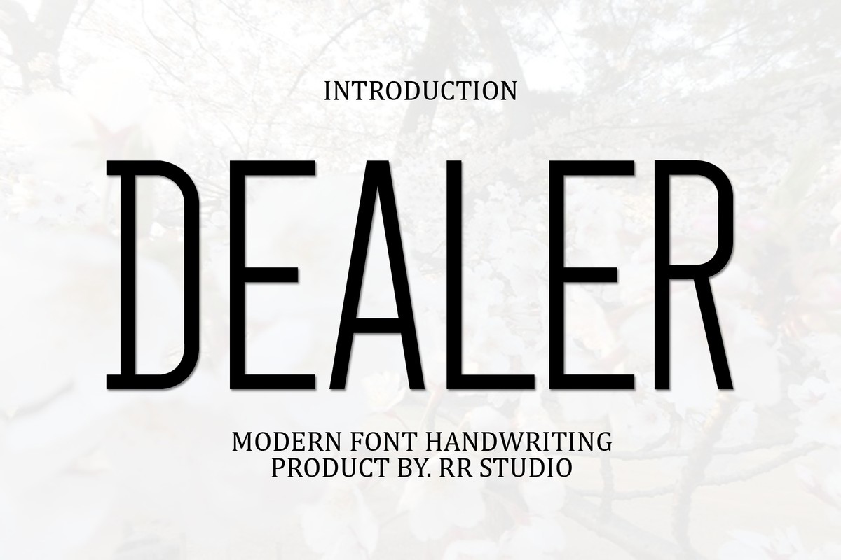 Dealer Font preview