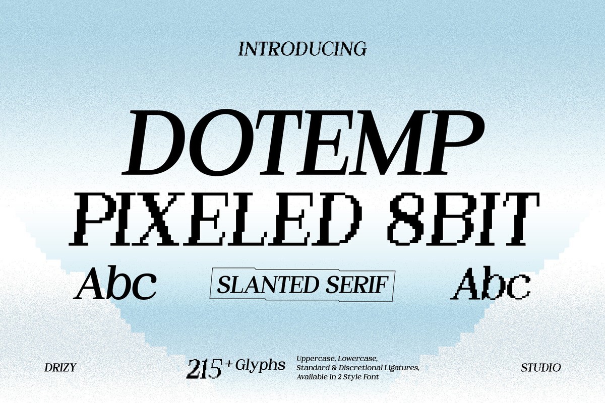 Dotemp Regular Font preview