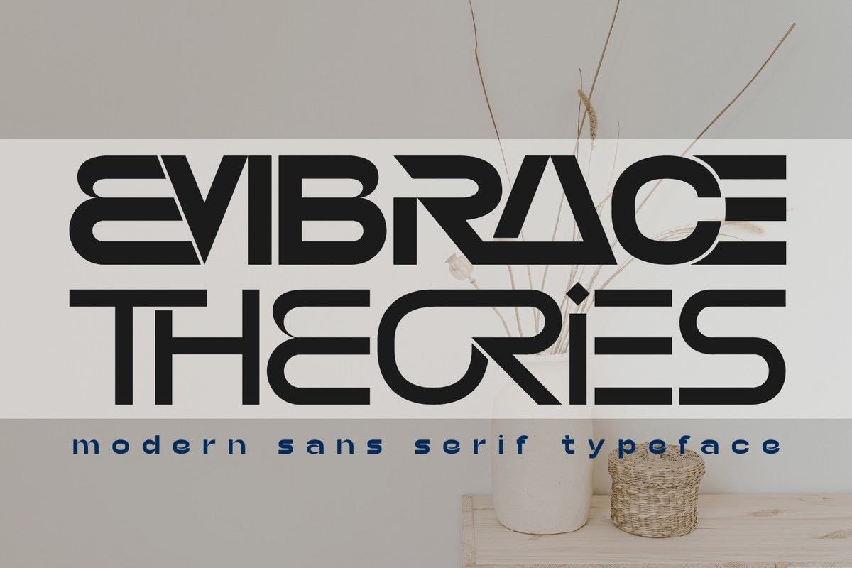 Embrace Theories Font preview