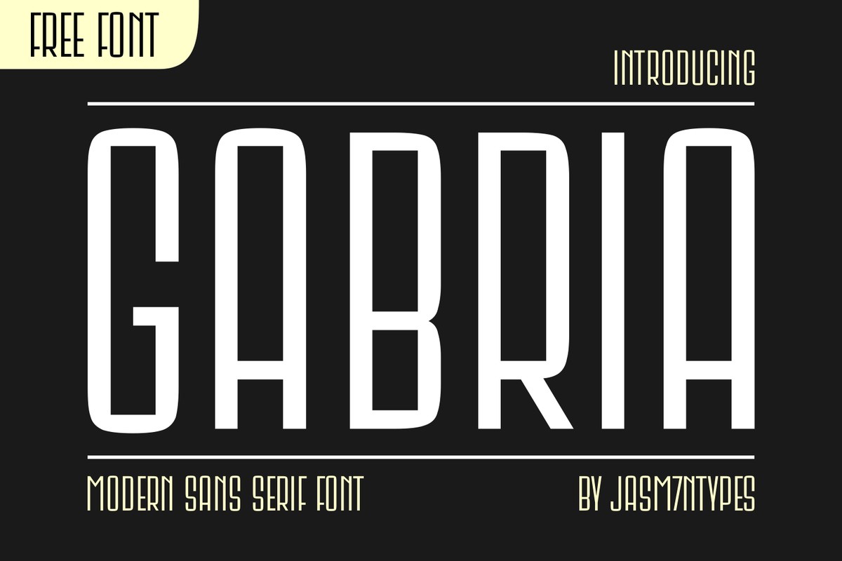 Gabria Regular Font preview