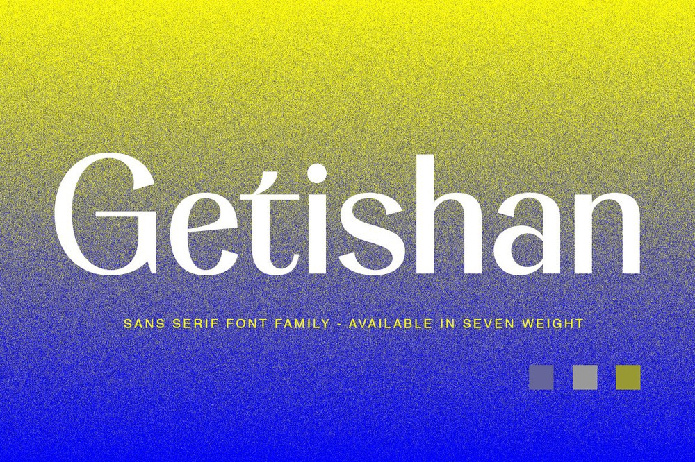 Getishan Font preview