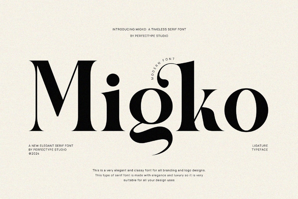 Migko Regular Font preview