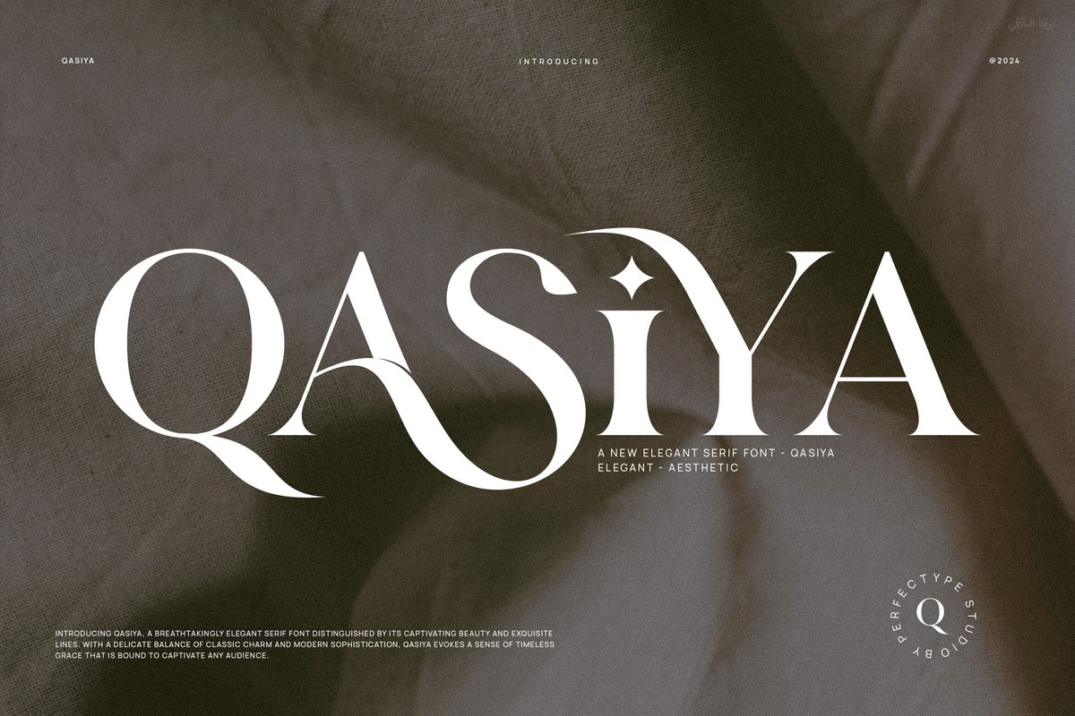 Qasiya Font preview