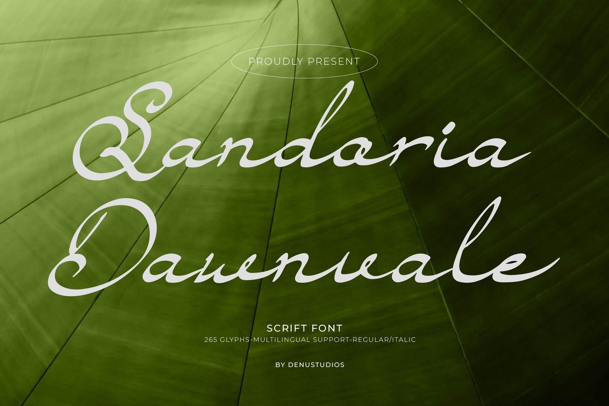 Sandoria Dawnvale Font preview