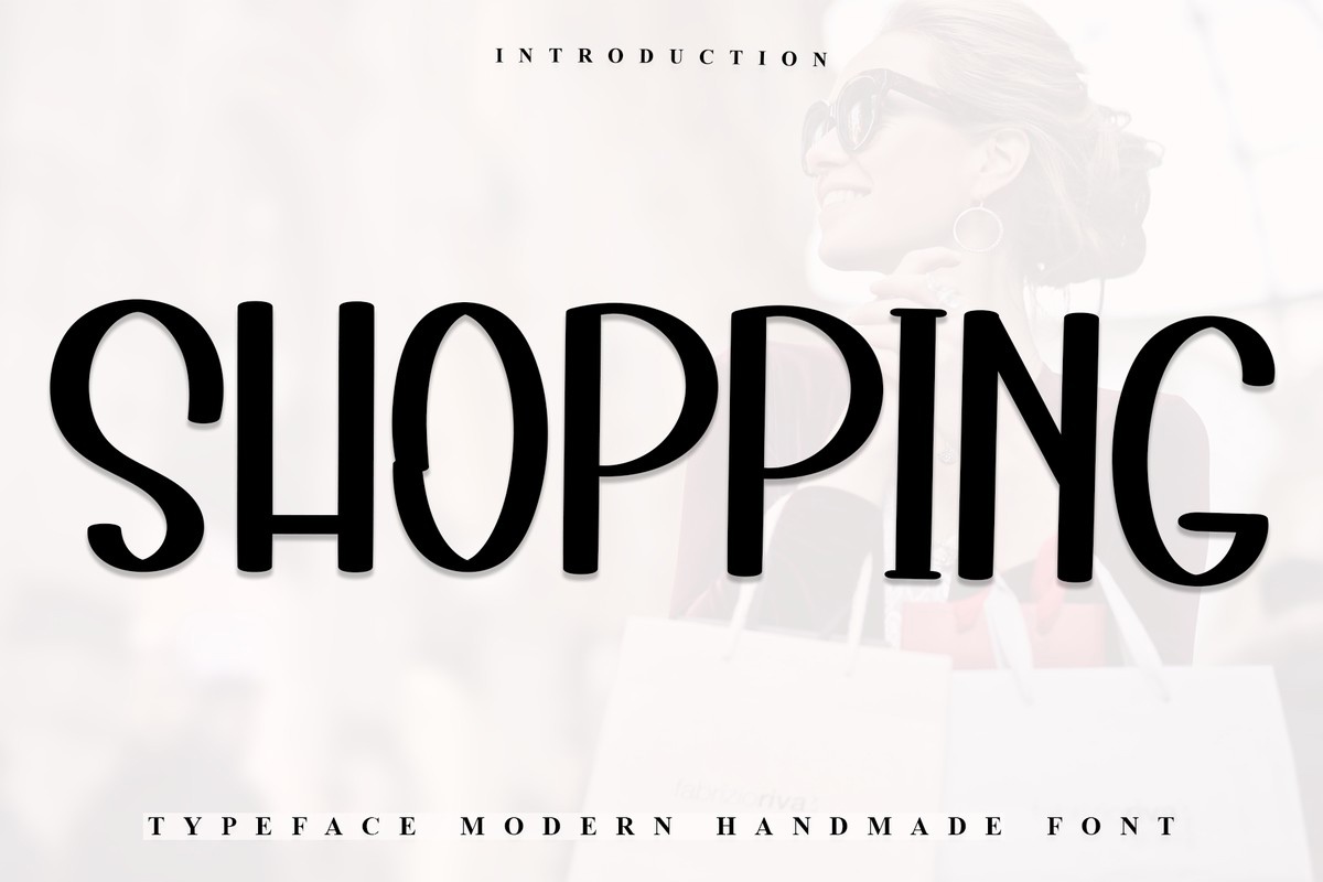 Shopping Font preview